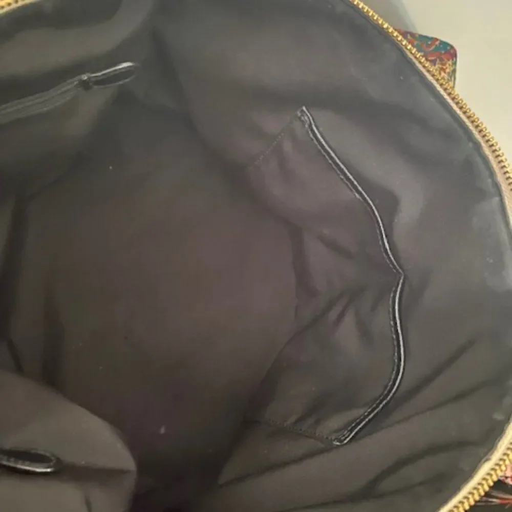 Coach Ava Tote Exotic Trim Leather